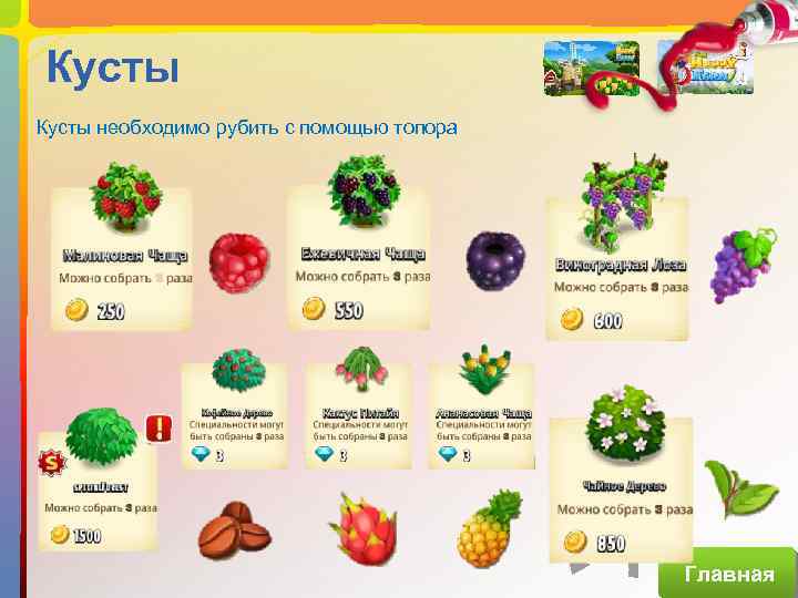 Кусты необходимо рубить с помощью топора Главная 