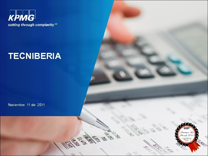 TECNIBERIA Noviembre 11 de 2011 