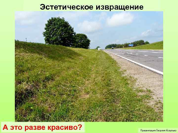 Эстетическое извращение А это разве красиво? Презентация Георгия Козулько 