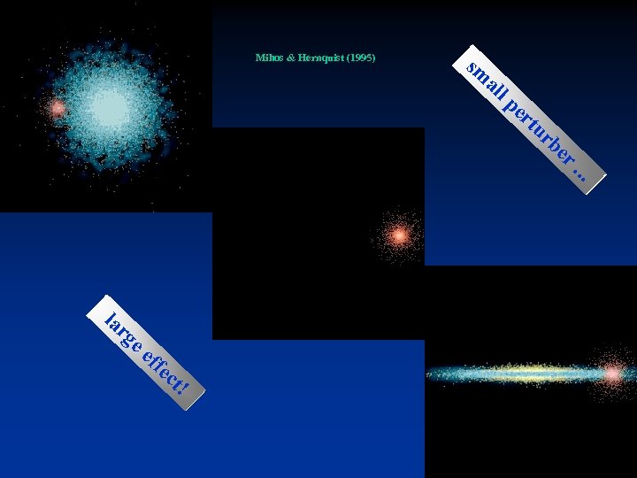 Mihos & Hernquist (1995) sm al lp er tu rb er . . .