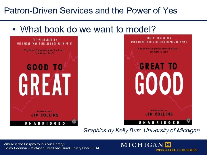 Patron-Driven Services and the Power of Yes • What book do we want to