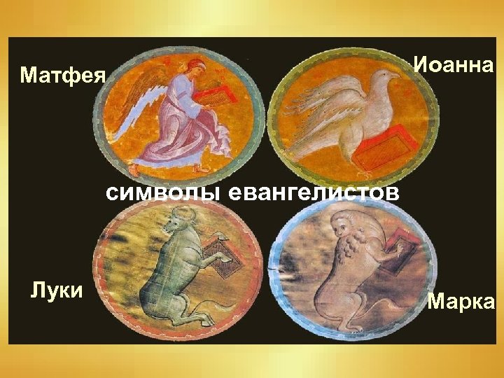 Матфея Иоанна символы евангелистов Луки Марка 