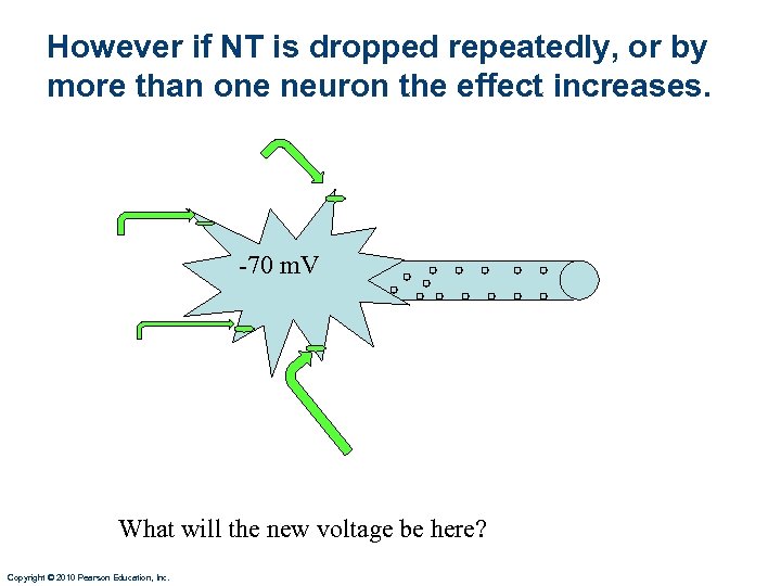 However if NT is dropped repeatedly, or by more than one neuron the effect