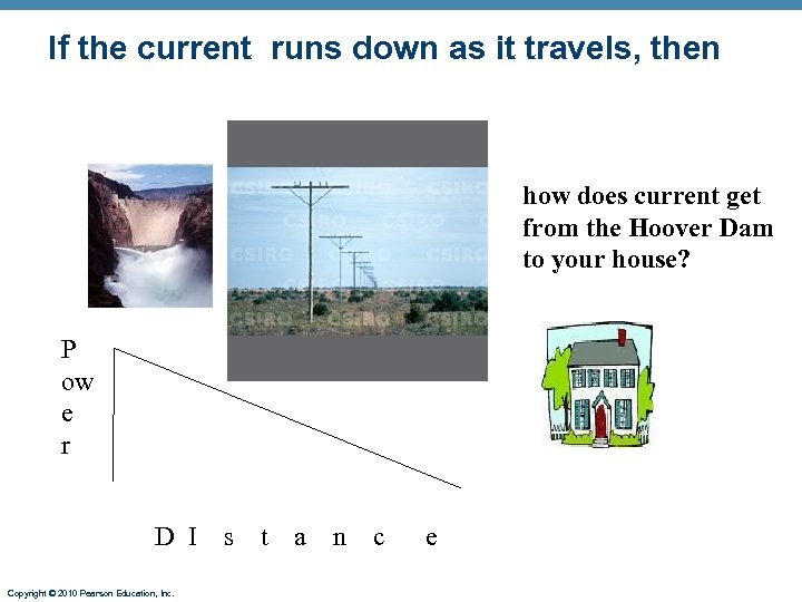 If the current runs down as it travels, then how does current get from