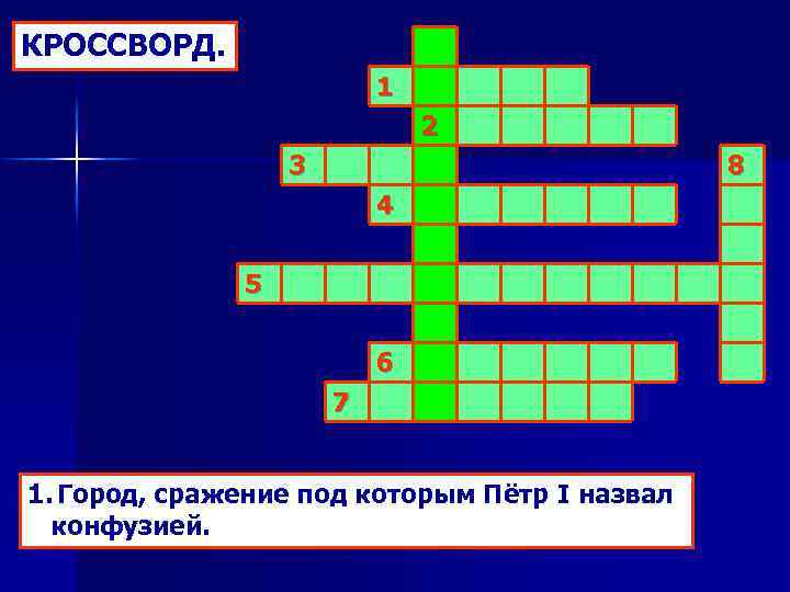 Образец для реформ петра 1 сканворд 6