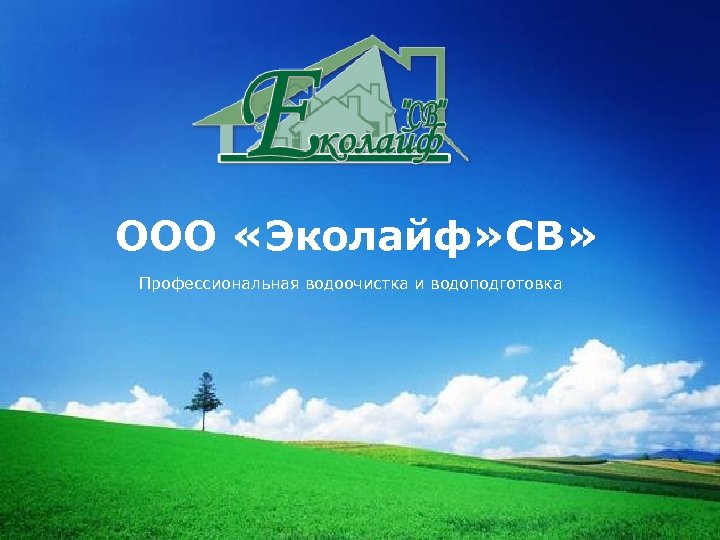 ООО «Эколайф» СВ» Профессиональная водоочистка и водоподготовка 