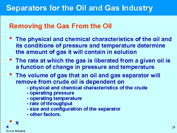  Separators for the Oil and Gas Industry Removing the Gas From the Oil