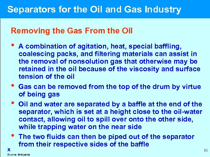  Separators for the Oil and Gas Industry Removing the Gas From the Oil