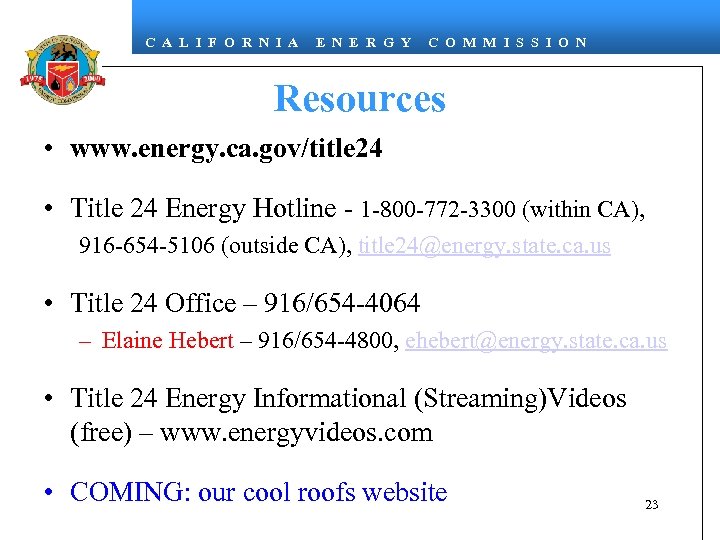 C A L I F O R N I A E N E R