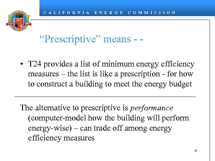 C A L I F O R N I A E N E R