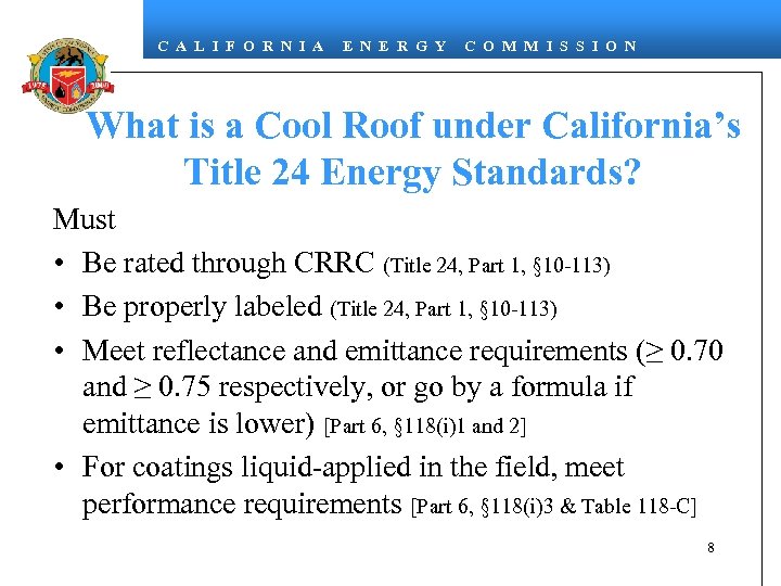 C A L I F O R N I A E N E R