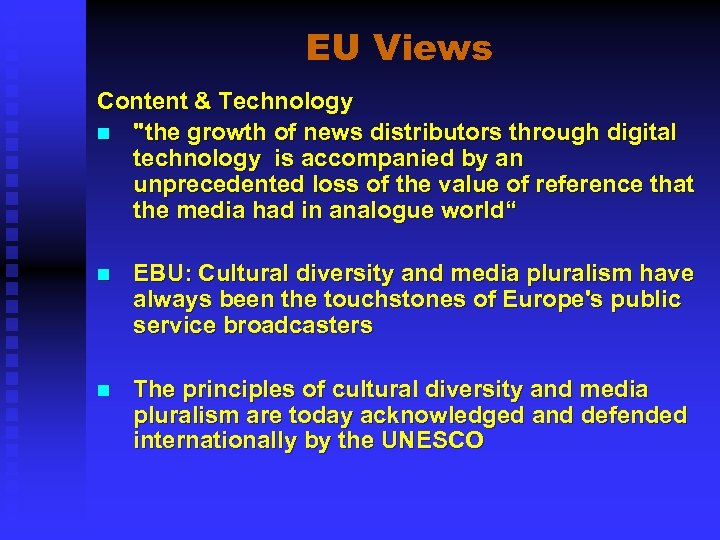 EU Views Content & Technology n 