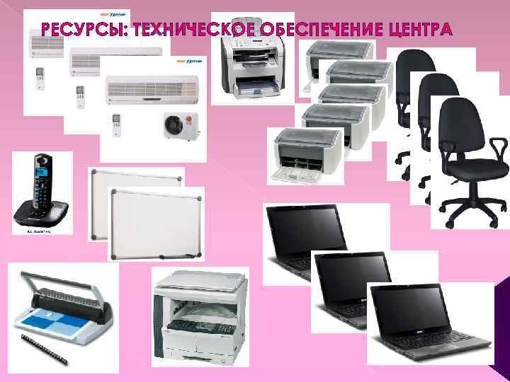РЕСУРСЫ: ТЕХНИЧЕСКОЕ ОБЕСПЕЧЕНИЕ ЦЕНТРА 