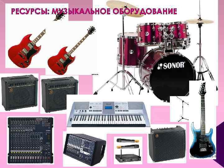 РЕСУРСЫ: МУЗЫКАЛЬНОЕ ОБОРУДОВАНИЕ 