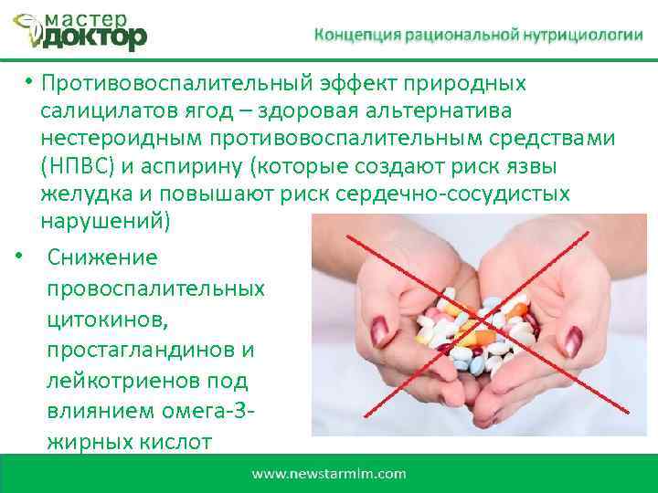  • Противовоспалительный эффект природных салицилатов ягод – здоровая альтернатива нестероидным противовоспалительным средствами (НПВС)