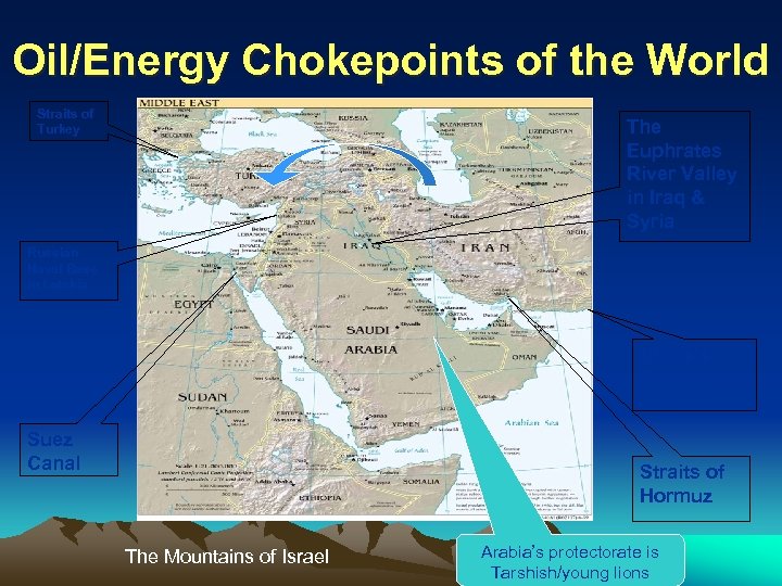 Oil/Energy Chokepoints of the World Straits of Turkey The Euphrates River Valley in Iraq