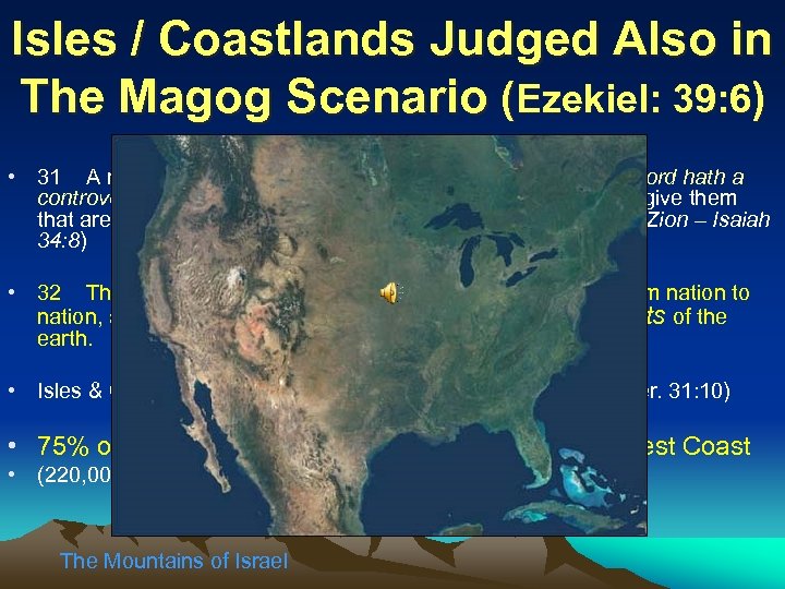 Isles / Coastlands Judged Also in The Magog Scenario (Ezekiel: 39: 6) • Jeremiah