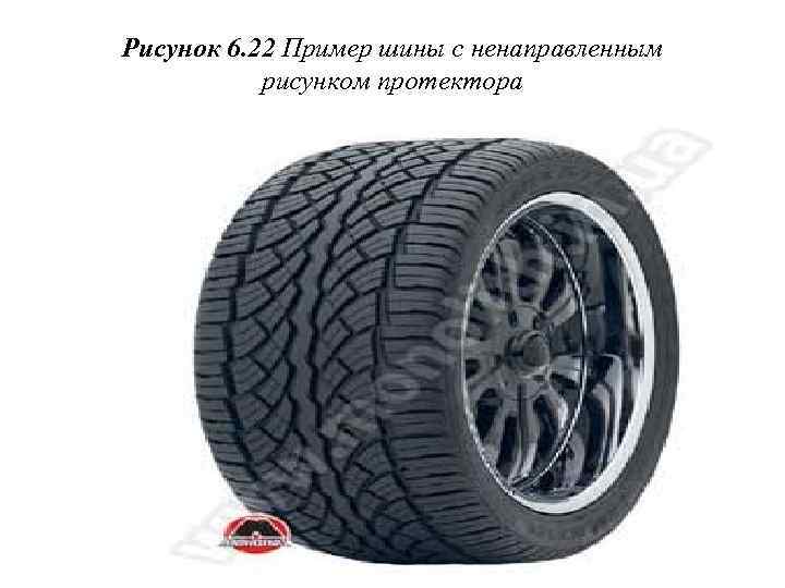 Рисунок 6. 22 Пример шины с ненаправленным рисунком протектора 