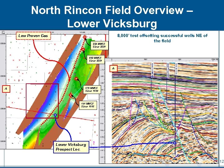 North Rincon Field Overview – Lower Vicksburg 8, 000’ test offsetting successful wells NE