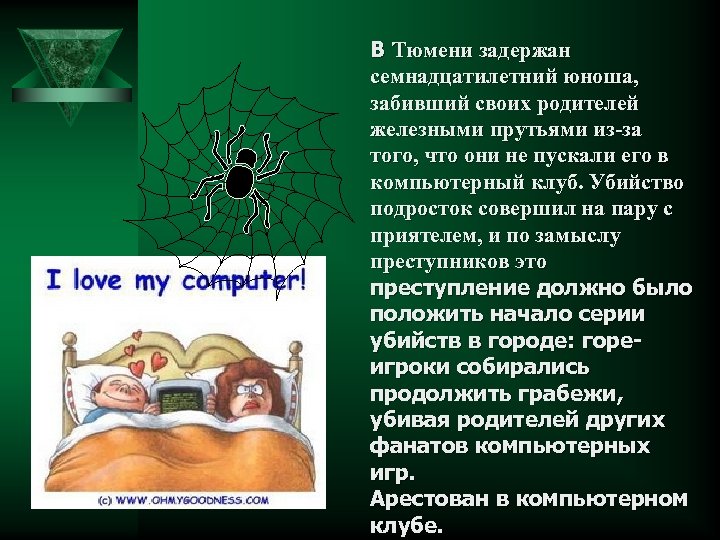 В Тюмени задержан семнадцатилетний юноша, забивший своих родителей железными прутьями из-за того, что они