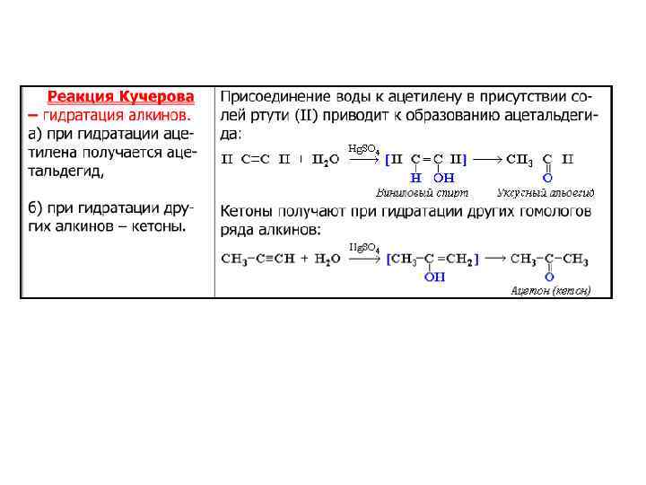 Hg. SO 4, H 2 SO 4, t 