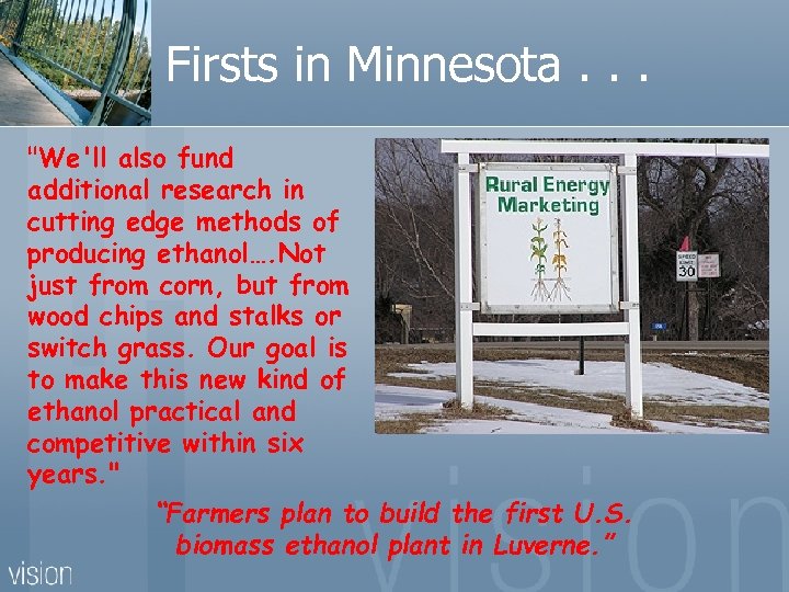 Firsts in Minnesota. . . 