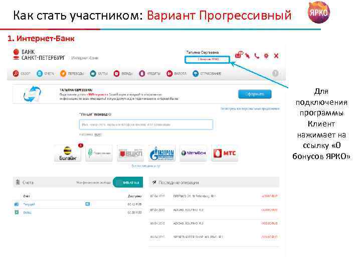 Карта ярко банк санкт петербург куда потратить бонусы партнеры