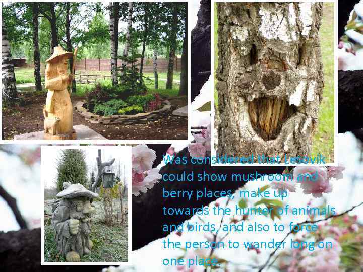 Was considered that Lesovik could show mushroom and berry places, make up towards the