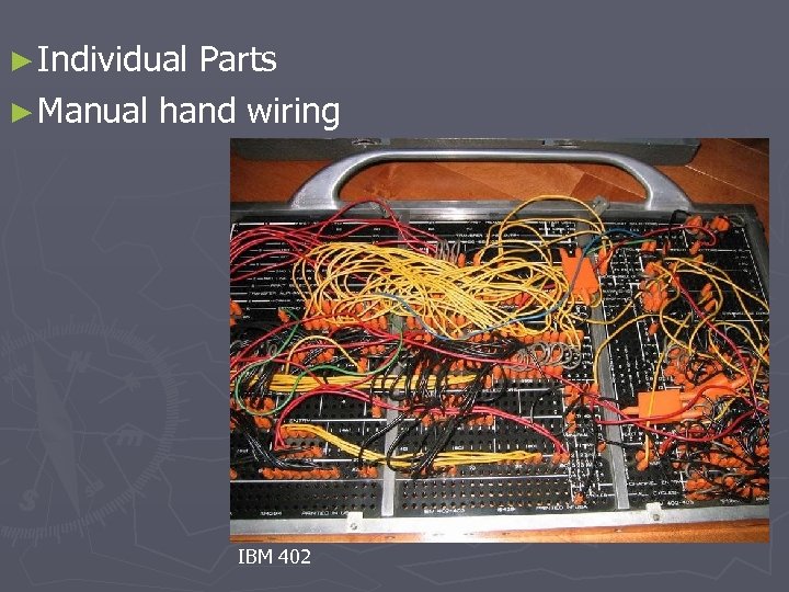► Individual Parts ► Manual hand wiring IBM 402 
