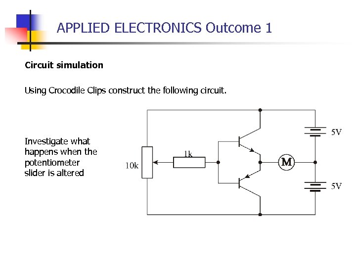 crocodile clips circuit design