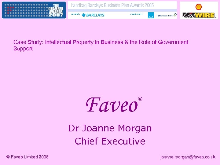 Case Study: Intellectual Property in Business & the Role of Government Support Faveo ®