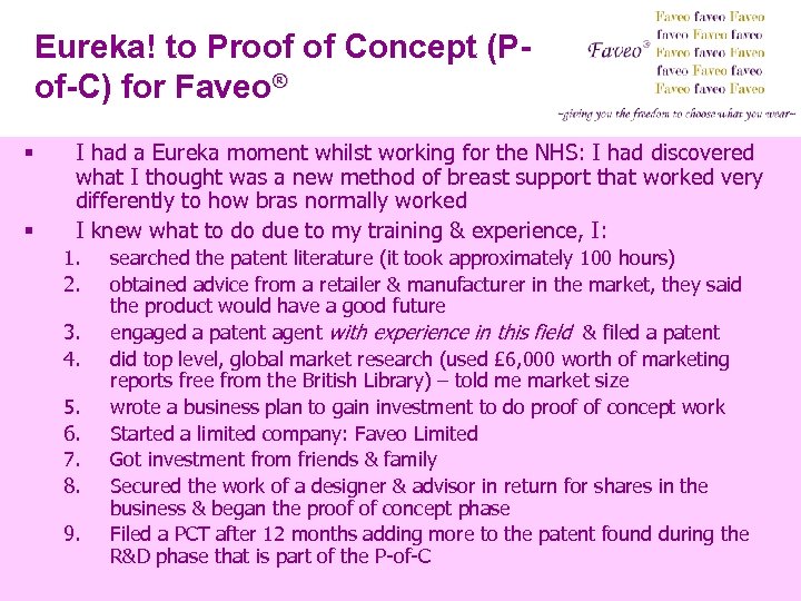 Eureka! to Proof of Concept (Pof-C) for Faveo® § § I had a Eureka