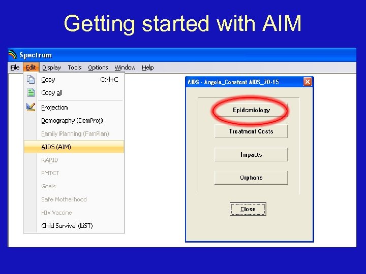 Getting started with AIM 