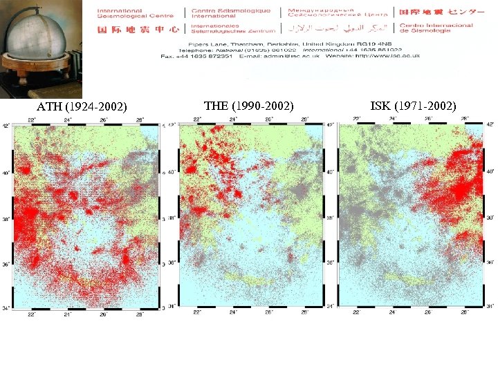 ATH (1924 -2002) THE (1990 -2002) ISK (1971 -2002) 