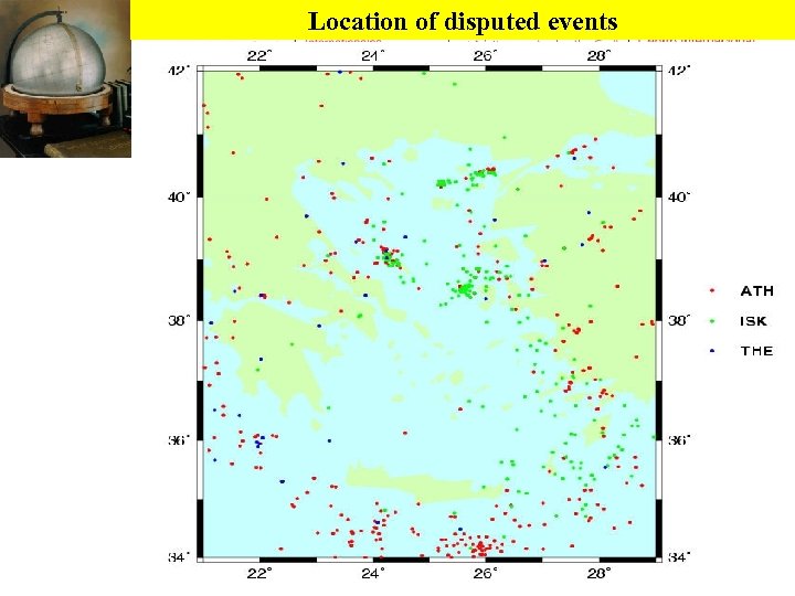 Location of disputed events 
