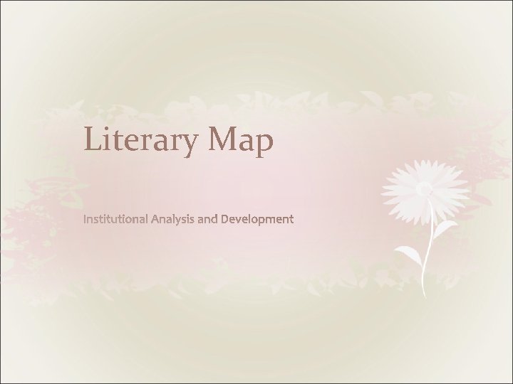 Literary Map 