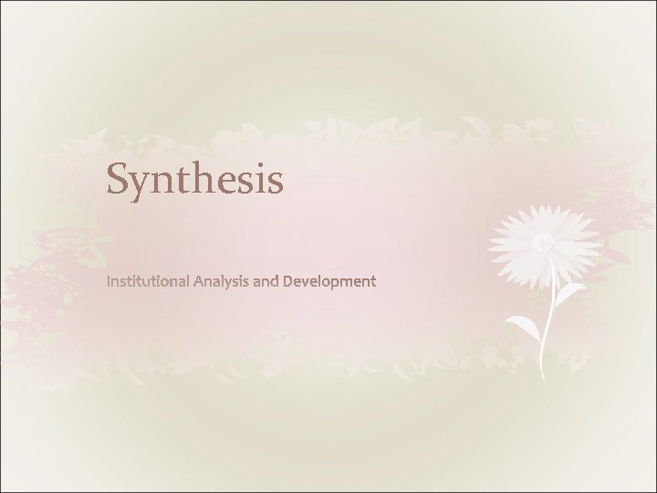 Synthesis 