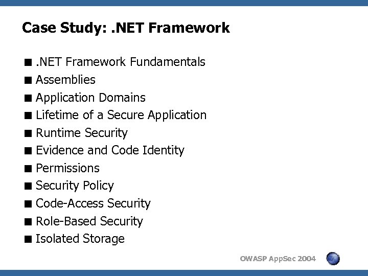 Case Study: . NET Framework <. NET Framework Fundamentals < Assemblies < Application Domains