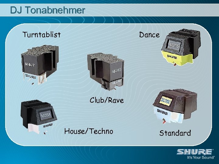 DJ Tonabnehmer Turntablist Dance Club/Rave House/Techno Standard 