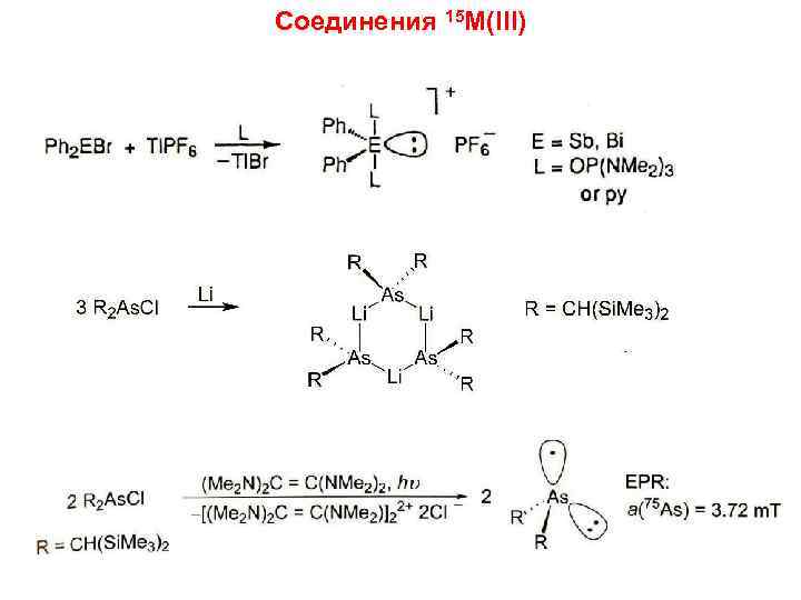 Соединения 15 M(III) 