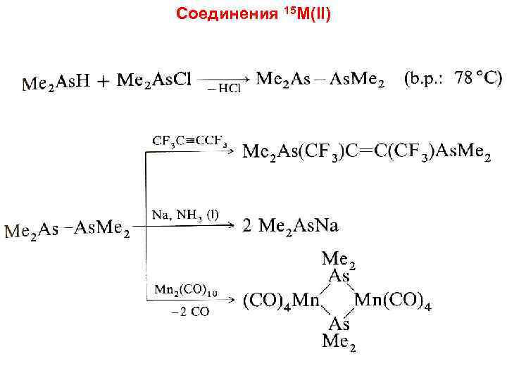 Соединения 15 M(II) 