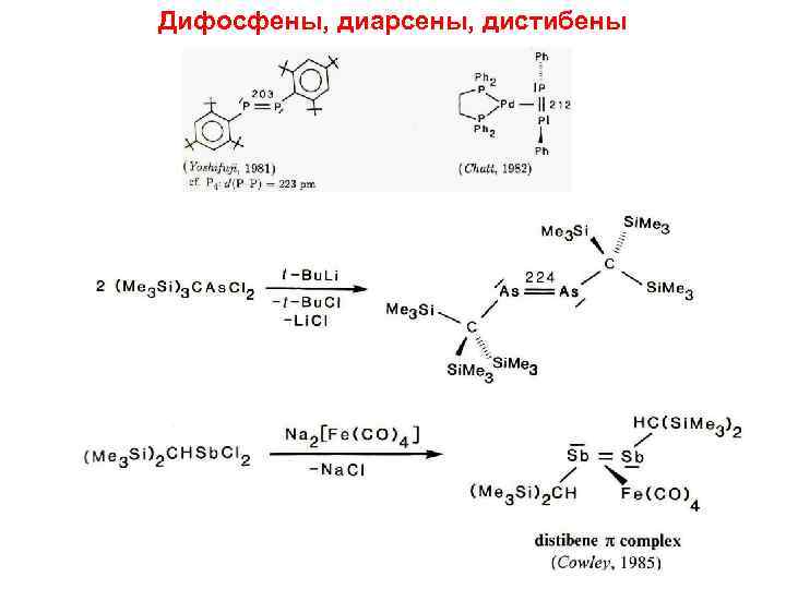 Дифосфены, диарсены, дистибены 