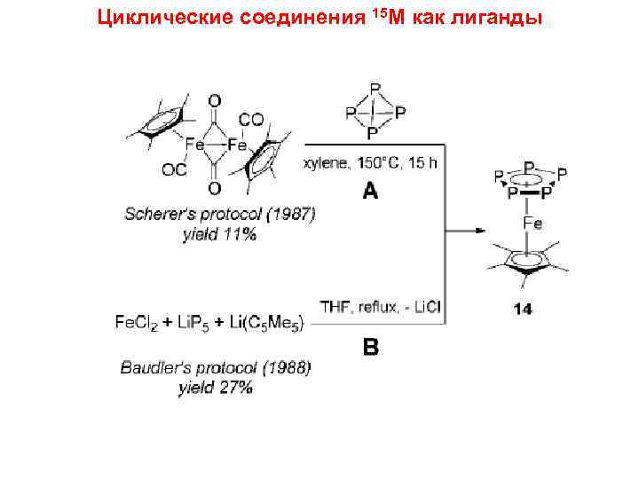 Циклические соединения 15 M как лиганды 