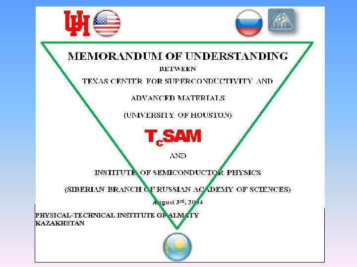 PHYSICAL-TECHNICAL INSTITUTE OF ALMATY KAZAKHSTAN 