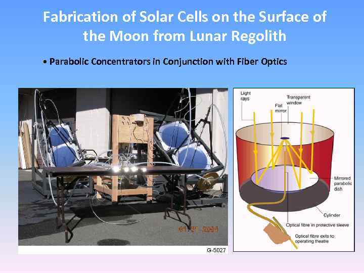 Fabrication of Solar Cells on the Surface of the Moon from Lunar Regolith •