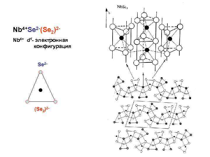 Nb 4+Se 2 -(Se 2)2 Nb 4+ d 1 - электронная конфигурация Se 2