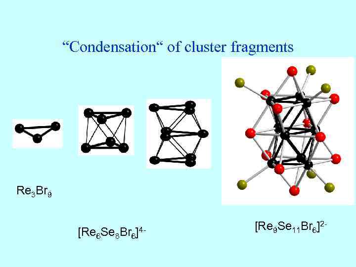 “Condensation“ of cluster fragments Re 3 Br 9 [Re 6 Se 8 Br 6
