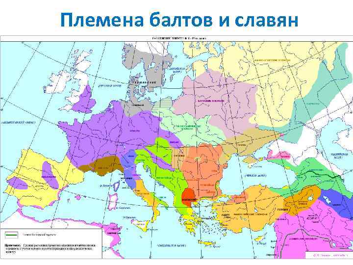 Племена балтов и славян 