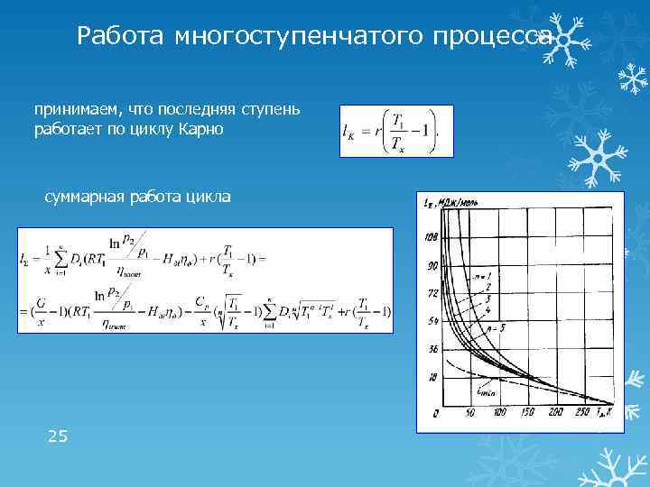 Работа многоступенчатого процесса принимаем, что последняя ступень работает по циклу Карно суммарная работа цикла