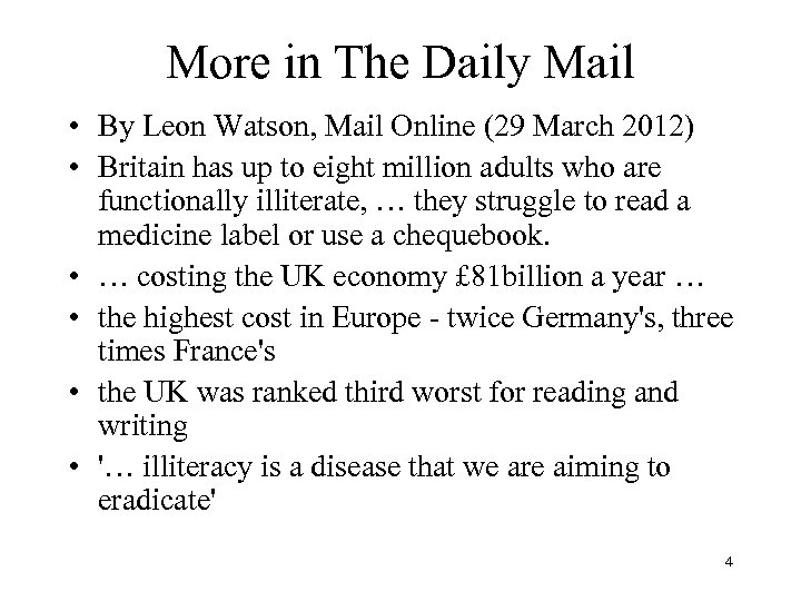 More in The Daily Mail • By Leon Watson, Mail Online (29 March 2012)